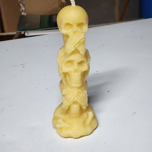 Skull Tower Candle – Multi-Skull Gothic Statement Piece